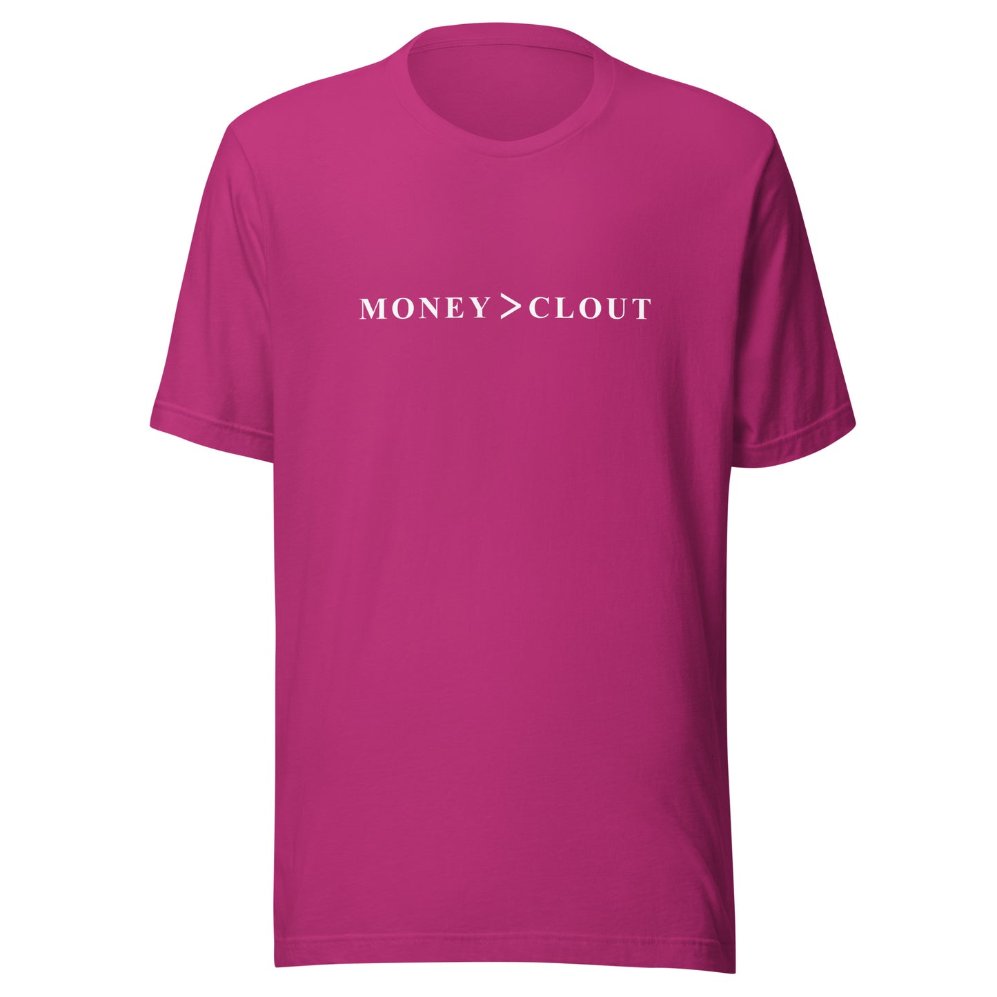 Money over Clout 1  Short-Sleeve Unisex T-Shirt