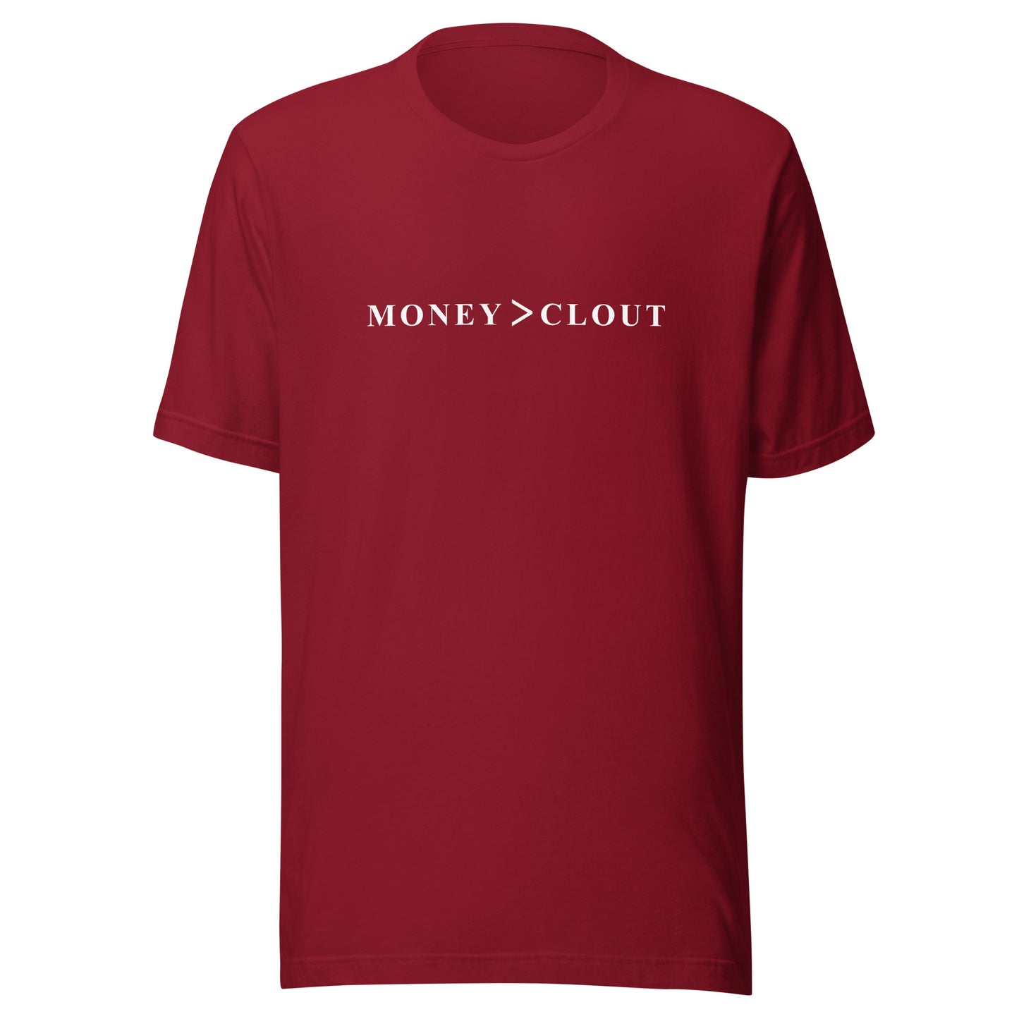 Money over Clout 1 Short-Sleeve Unisex T-Shirt