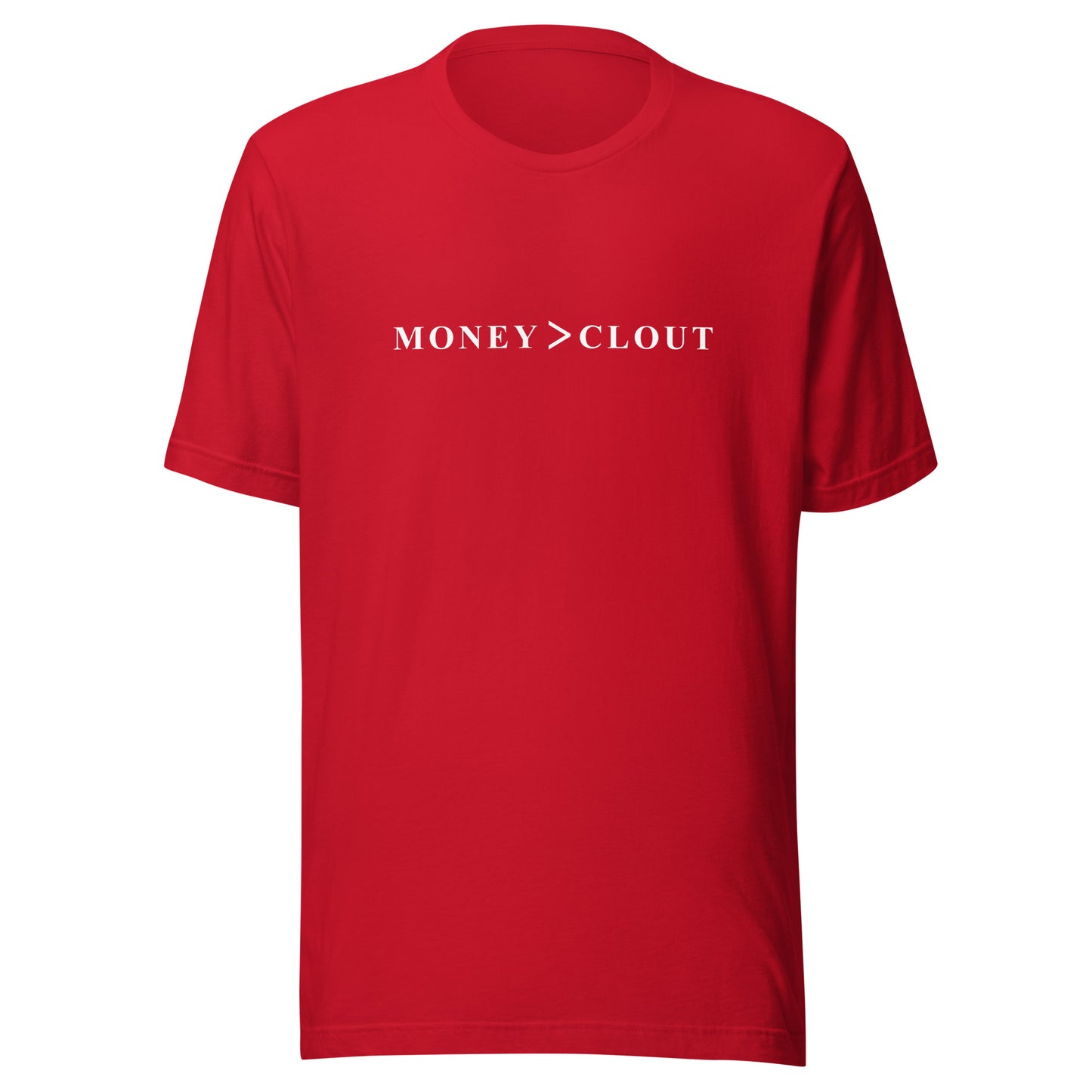 Money over Clout 1 Short-Sleeve Unisex T-Shirt